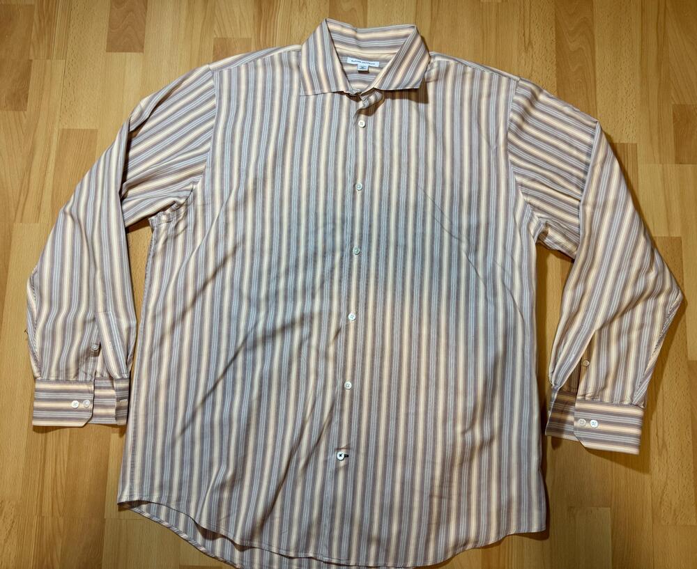 Banana Republic Shirt Mens XL Button Down Long Sleeve Striped Casual Dress Shirt